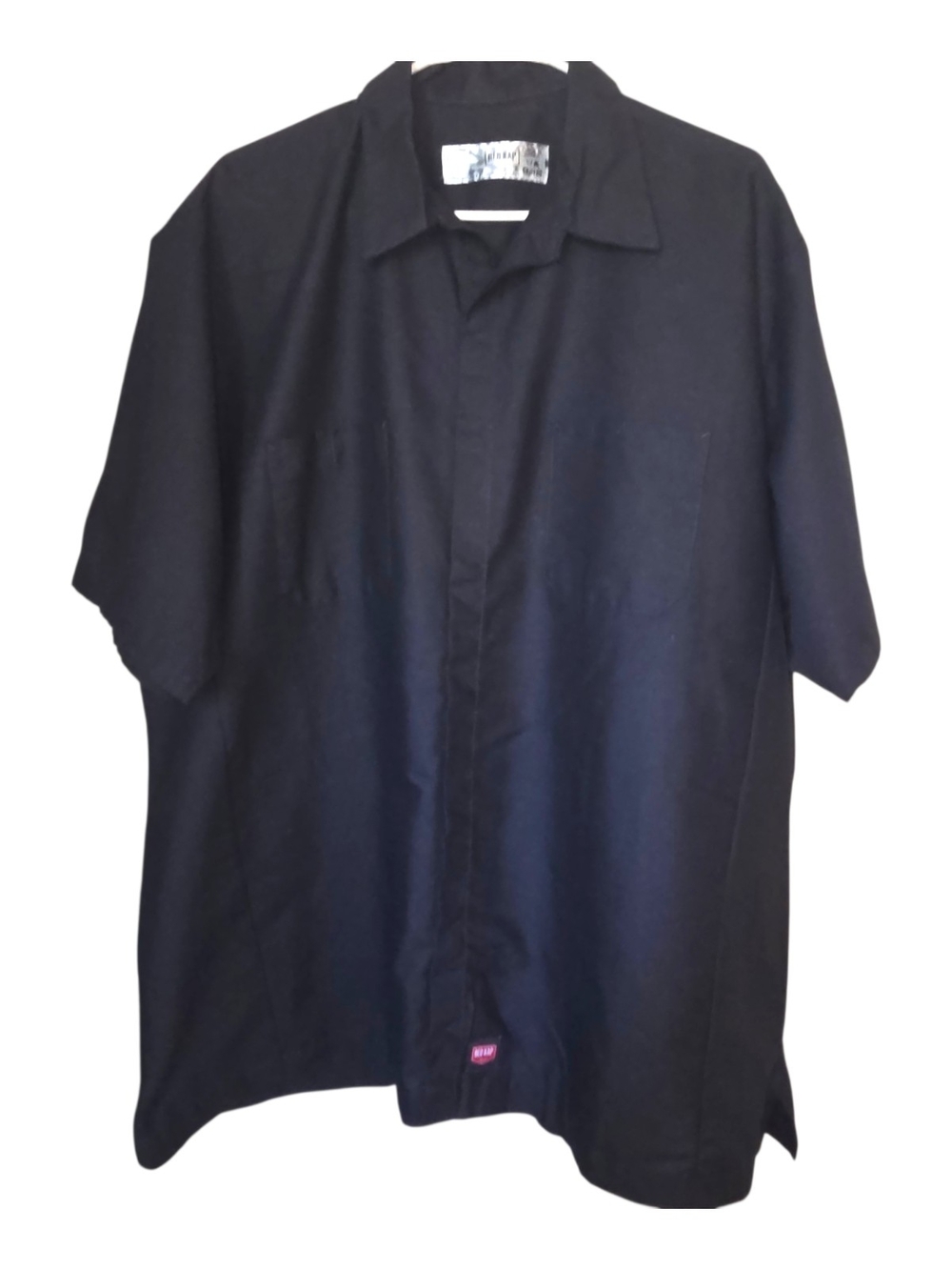 RedCap Men's Black Short-Sleeve Button Shirt - XXL
